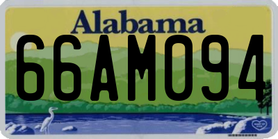 AL license plate 66AM094