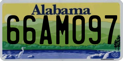 AL license plate 66AM097