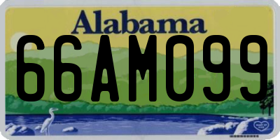 AL license plate 66AM099