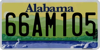 AL license plate 66AM105