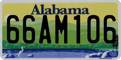 AL license plate 66AM106