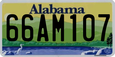AL license plate 66AM107