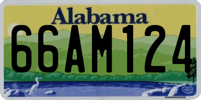 AL license plate 66AM124