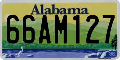 AL license plate 66AM127