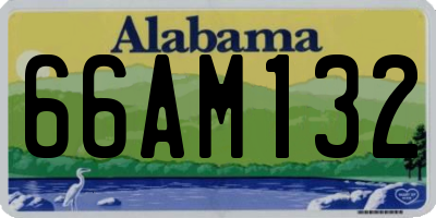 AL license plate 66AM132