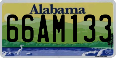 AL license plate 66AM133