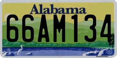 AL license plate 66AM134