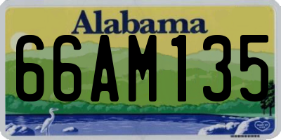 AL license plate 66AM135