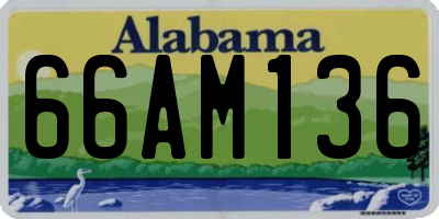 AL license plate 66AM136