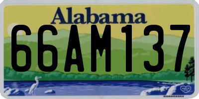 AL license plate 66AM137