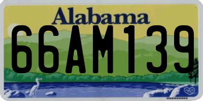 AL license plate 66AM139
