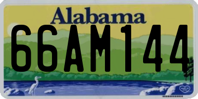AL license plate 66AM144