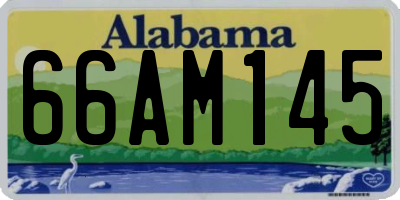 AL license plate 66AM145