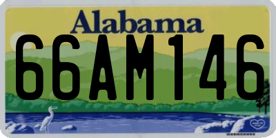 AL license plate 66AM146