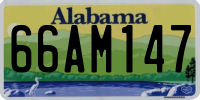 AL license plate 66AM147