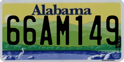AL license plate 66AM149