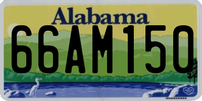 AL license plate 66AM150