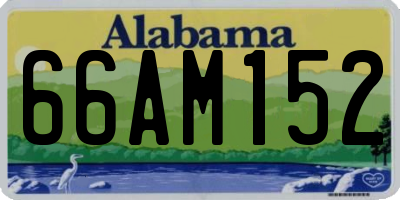 AL license plate 66AM152