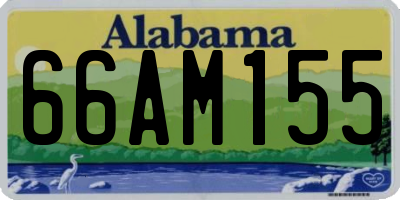 AL license plate 66AM155