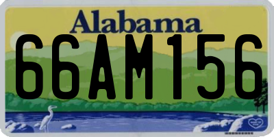 AL license plate 66AM156
