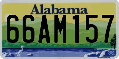AL license plate 66AM157