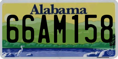 AL license plate 66AM158