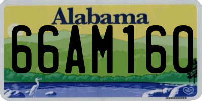 AL license plate 66AM160