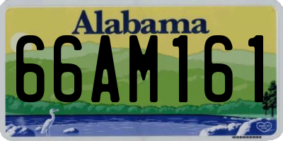 AL license plate 66AM161