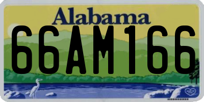 AL license plate 66AM166
