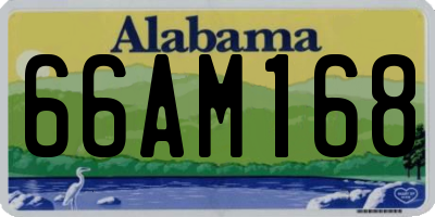 AL license plate 66AM168