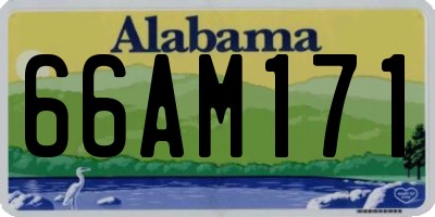 AL license plate 66AM171