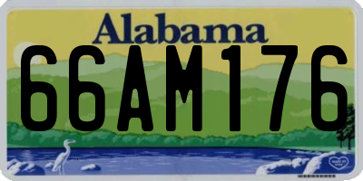 AL license plate 66AM176