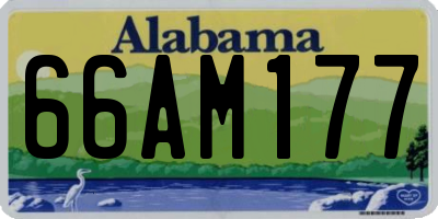 AL license plate 66AM177