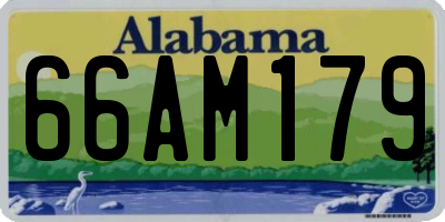 AL license plate 66AM179