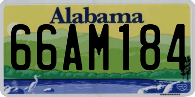 AL license plate 66AM184