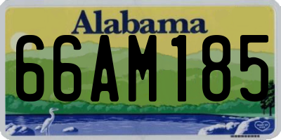 AL license plate 66AM185