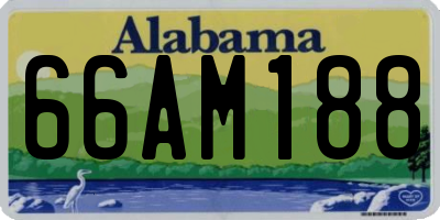 AL license plate 66AM188