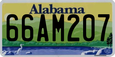 AL license plate 66AM207
