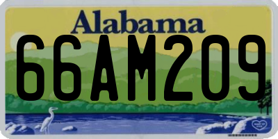 AL license plate 66AM209
