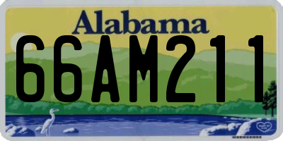 AL license plate 66AM211