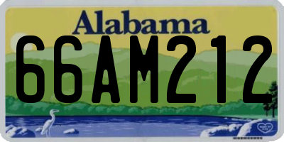 AL license plate 66AM212