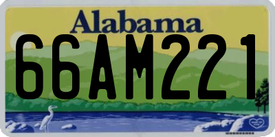 AL license plate 66AM221