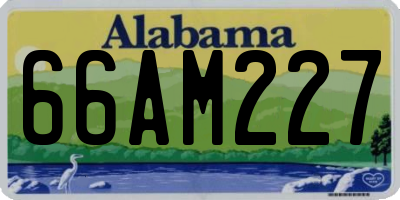 AL license plate 66AM227