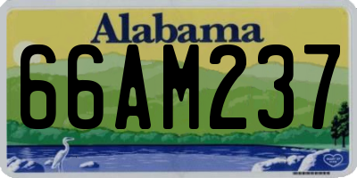AL license plate 66AM237