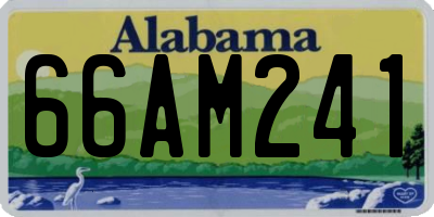AL license plate 66AM241