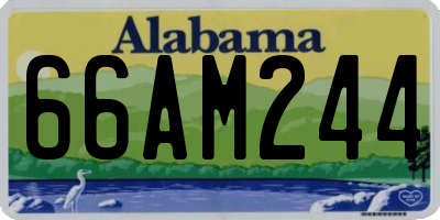 AL license plate 66AM244