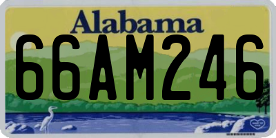 AL license plate 66AM246