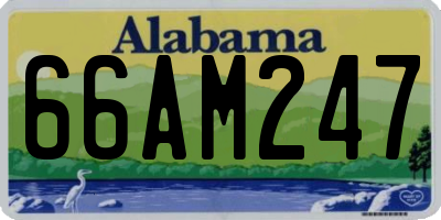 AL license plate 66AM247