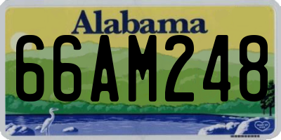 AL license plate 66AM248