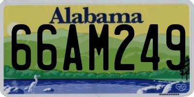 AL license plate 66AM249